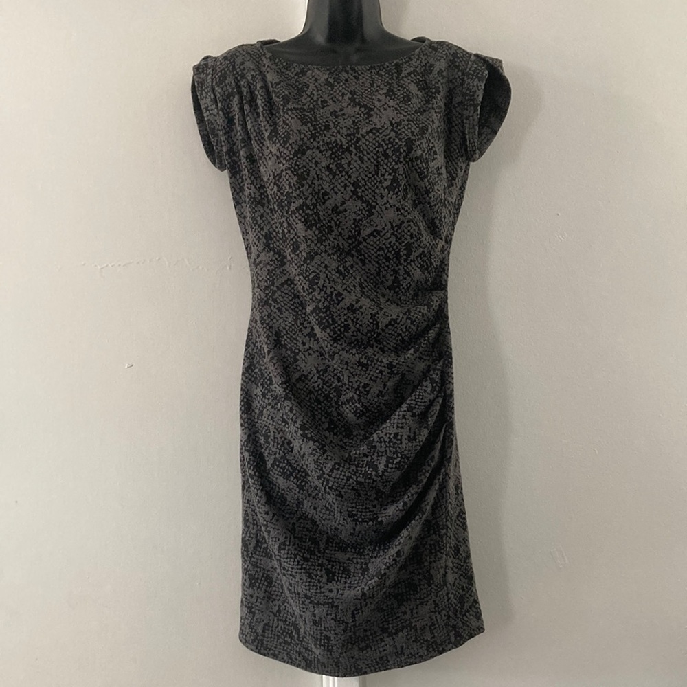 Ann Taylor Animal print midi dress
